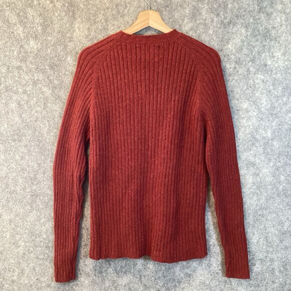 Vintage Abercrombie & Fitch Sweater Mens XL Red Ribbed Muscle Wool Blend - Picture 2 of 14